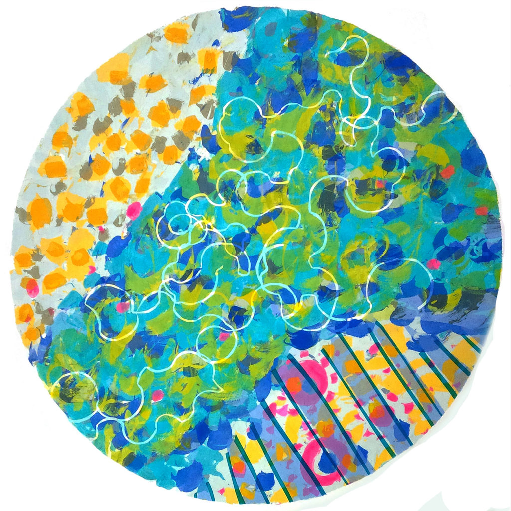 Swathe Silkscreen Painting Gail Mason