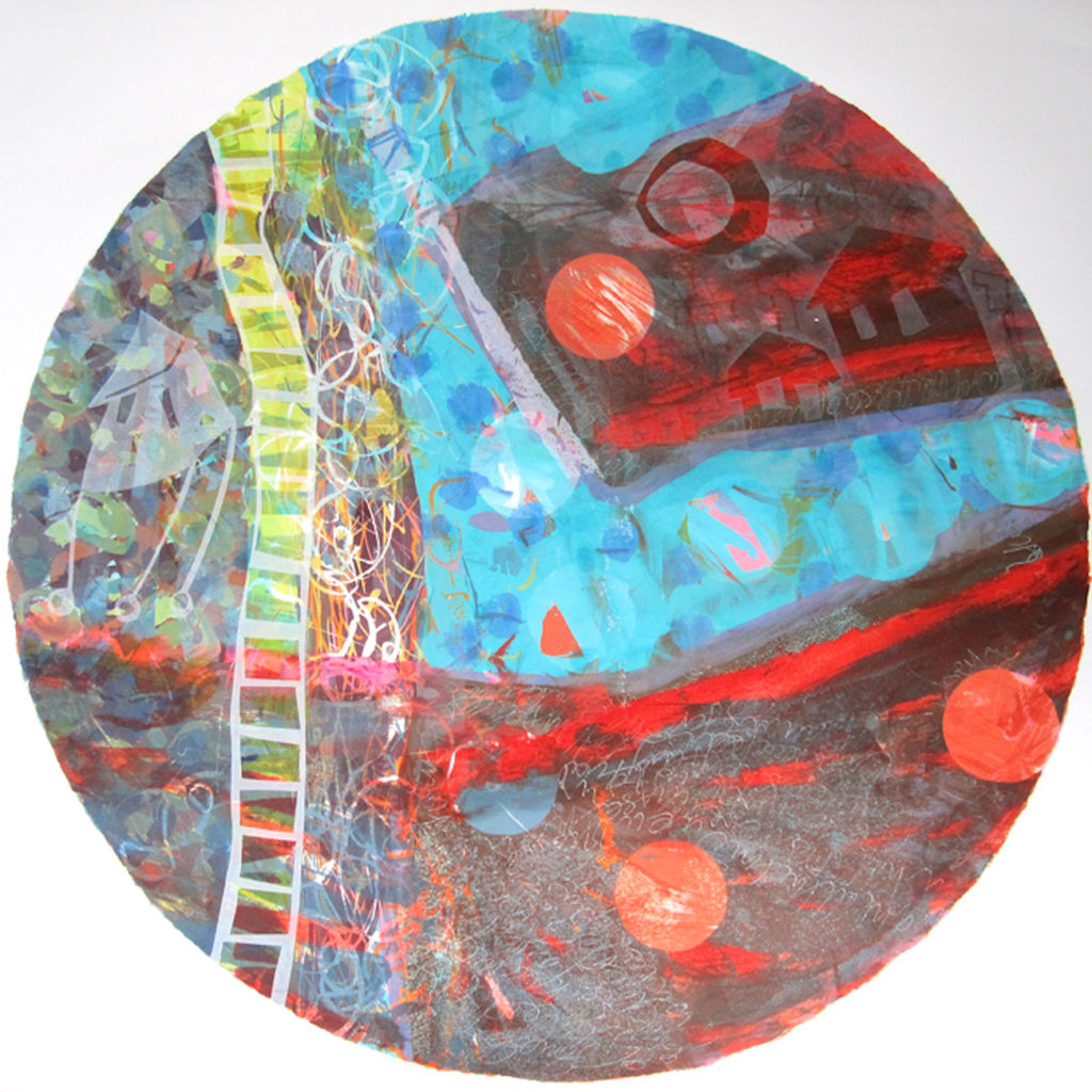 High Rise Silkscreen Painting Gail Mason