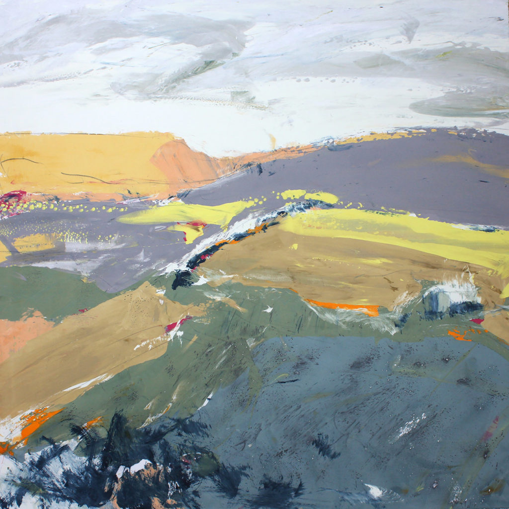 Moor Silkscreen Painting Gail Mason