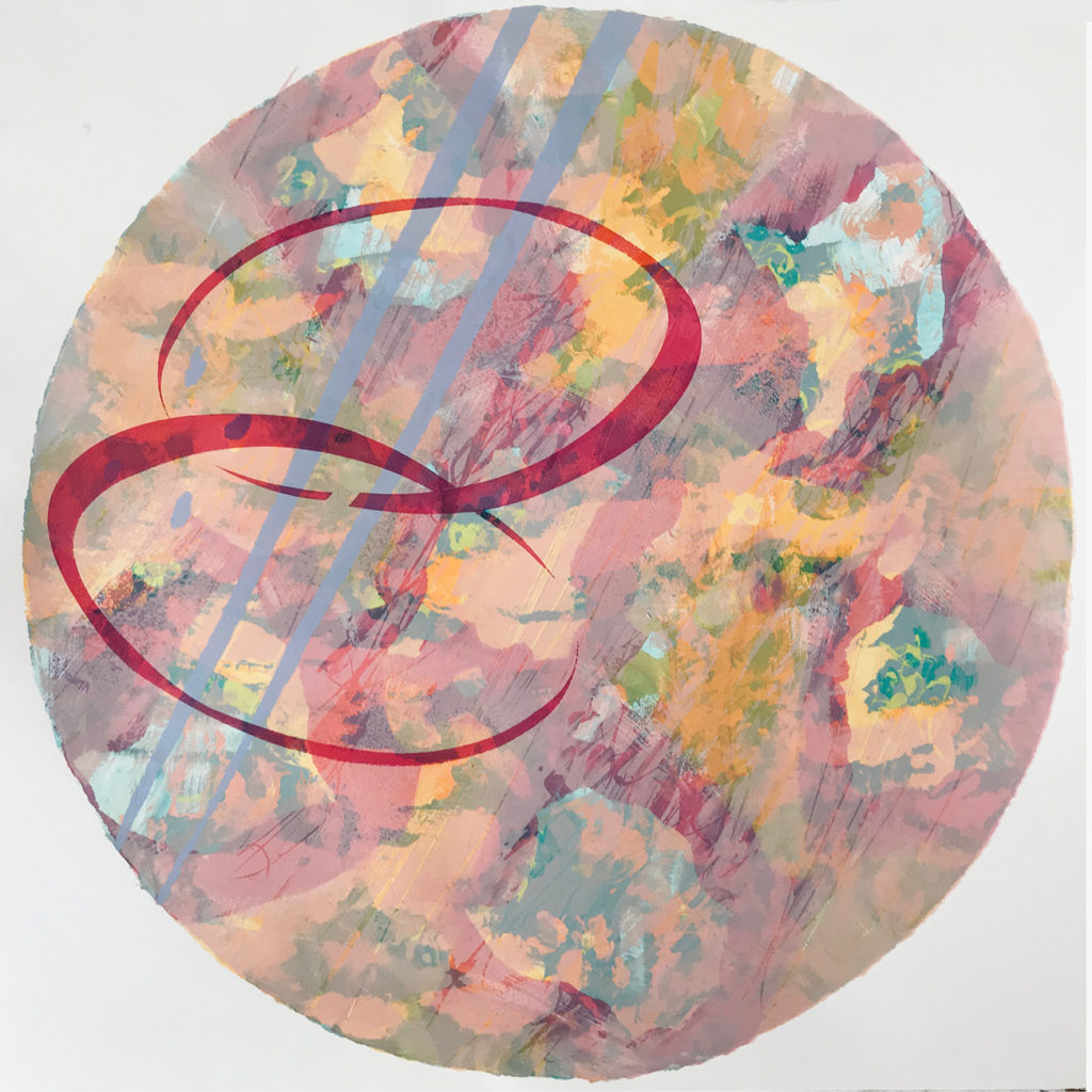 Rhythm Silkscreen Painting Gail Mason