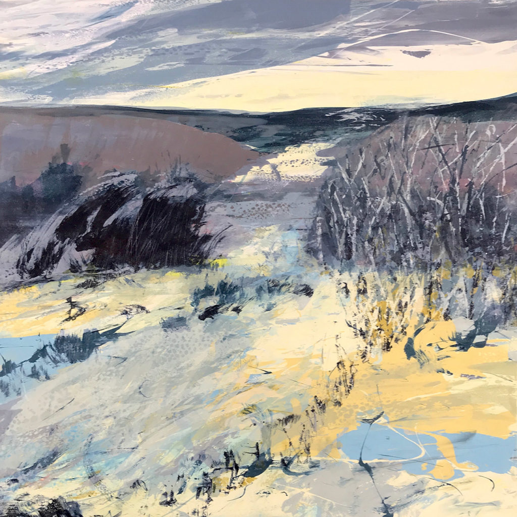 Thicket Silkscreen Painting Gail Mason