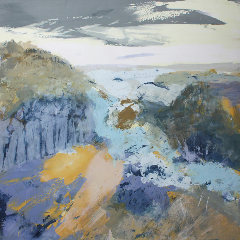 Spinney Silkscreen Painting Gail Mason