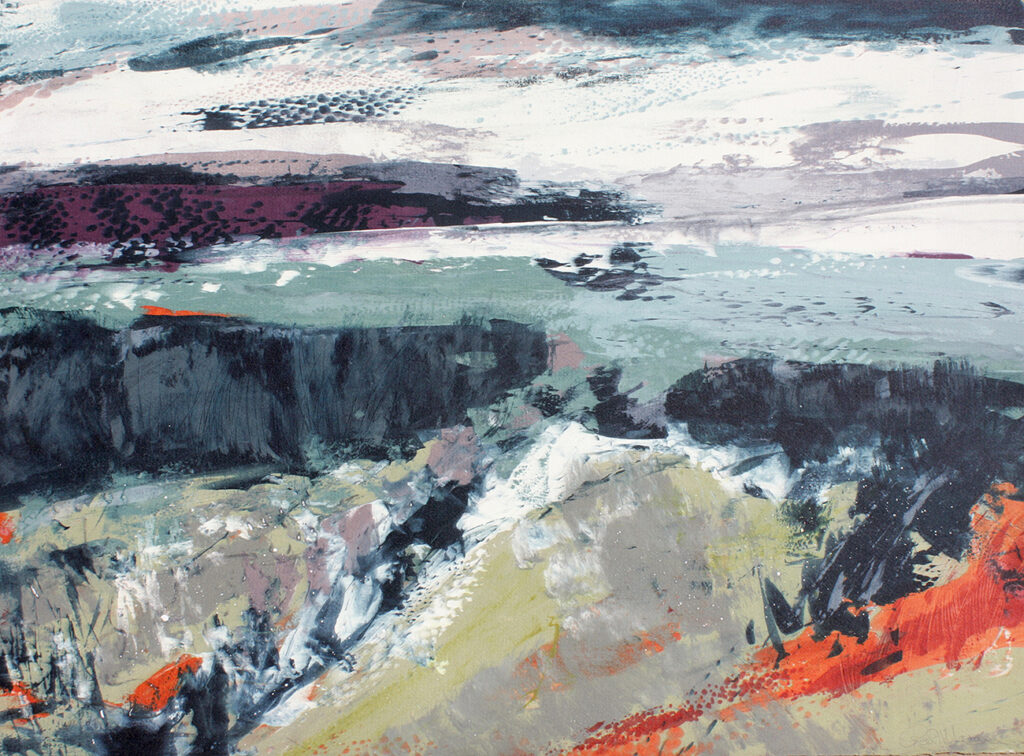 Bluster Silkscreen Painting Gail Mason