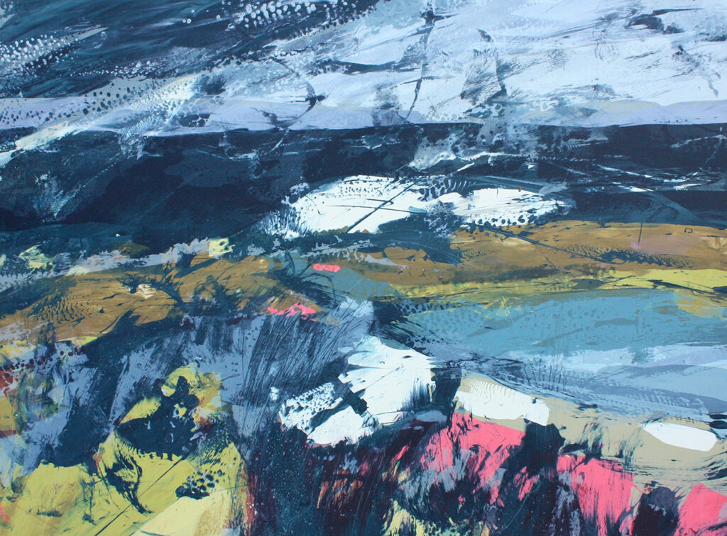 Bolero Silkscreen Painting Gail Mason