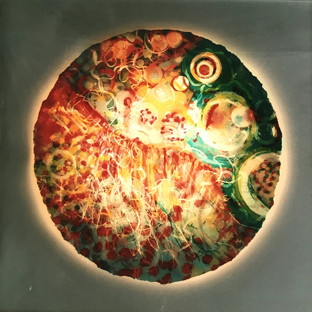 Surface Silkscreen Painting Gail Mason