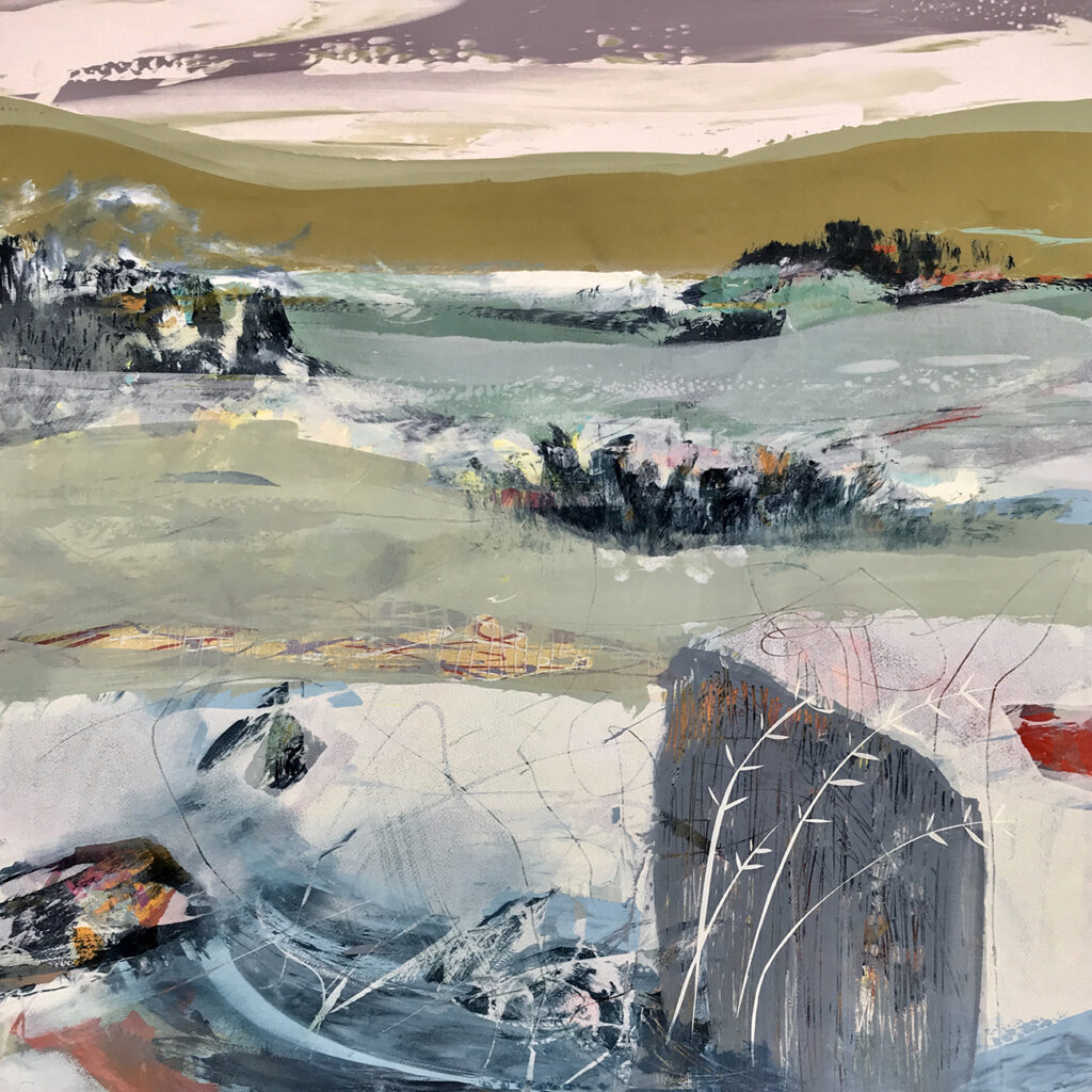 Monumental Silkscreen Painting Gail Mason