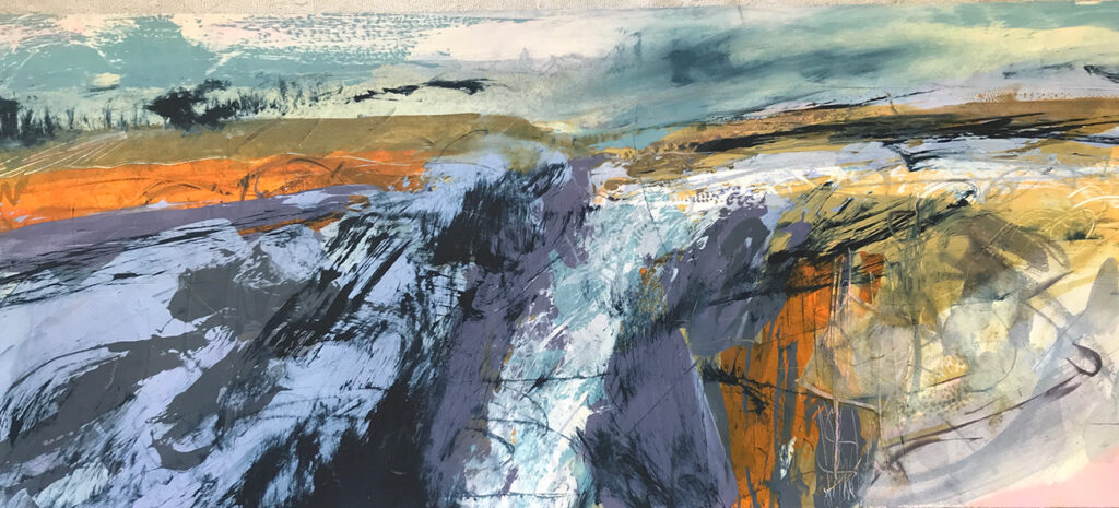 Passage Silkscreen Painting SOLD Gail Mason