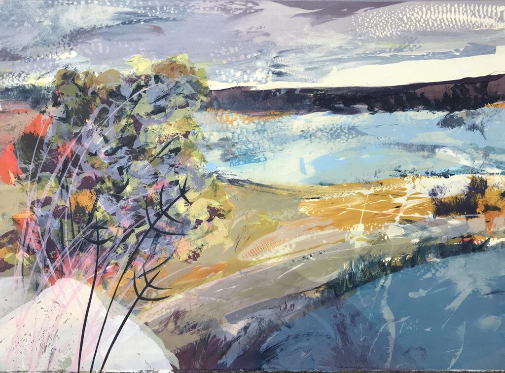 Reach Silkscreen Painting Gail Mason