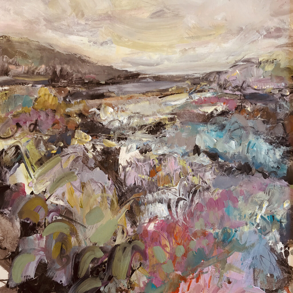 SOLD Summer Carpet mixed media Gail Mason