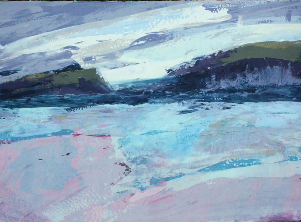 Surface Silkscreen Painting Gail Mason