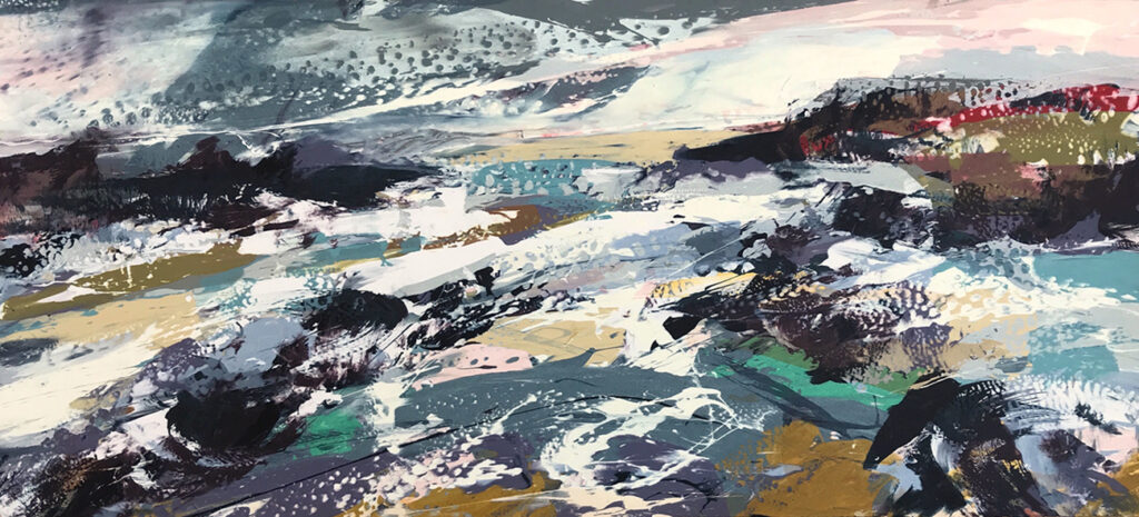 Tapestry ii Silkscreen Painting SOLD