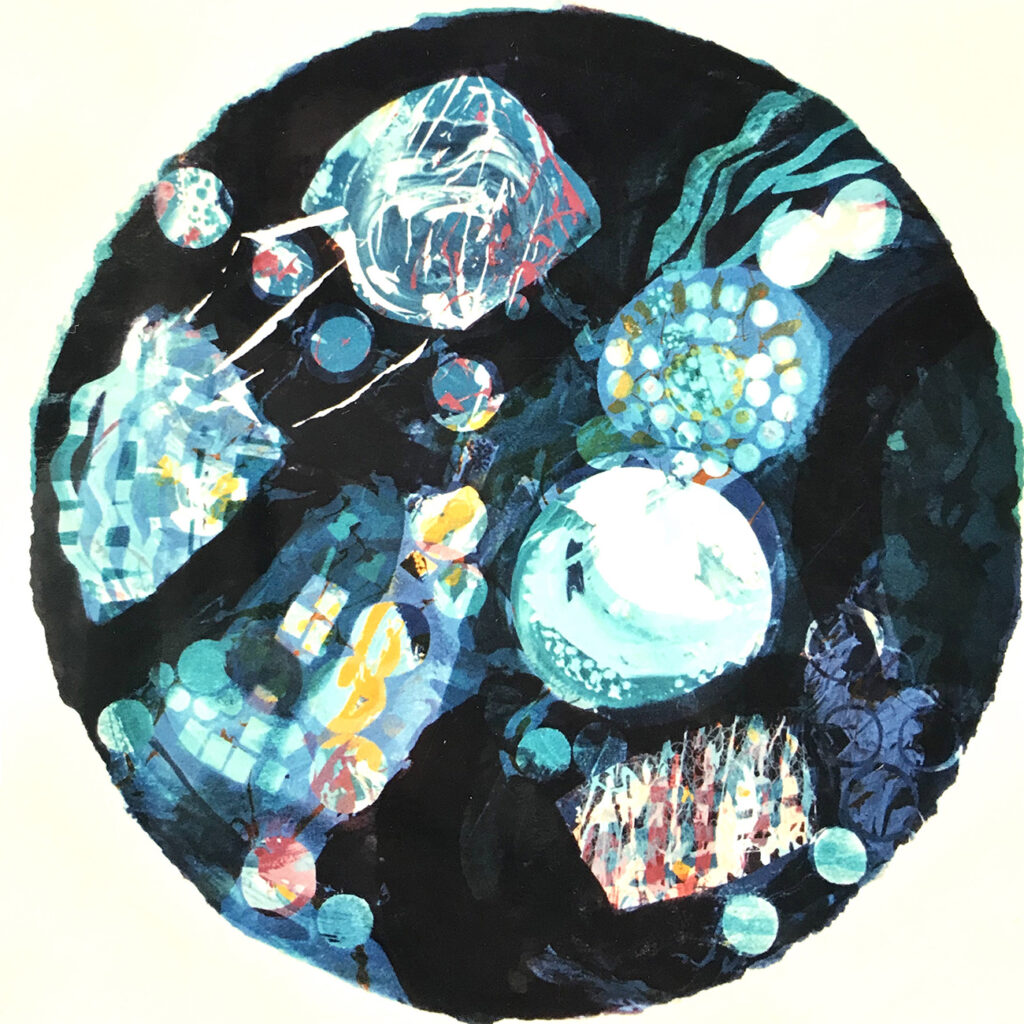 To Rethink Silence Silkscreen Painting Gail Mason