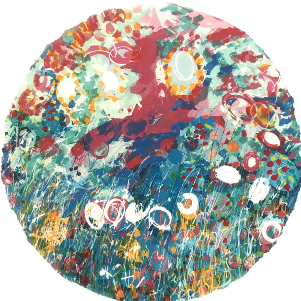 Yes Silkscreen Painting Gail Mason