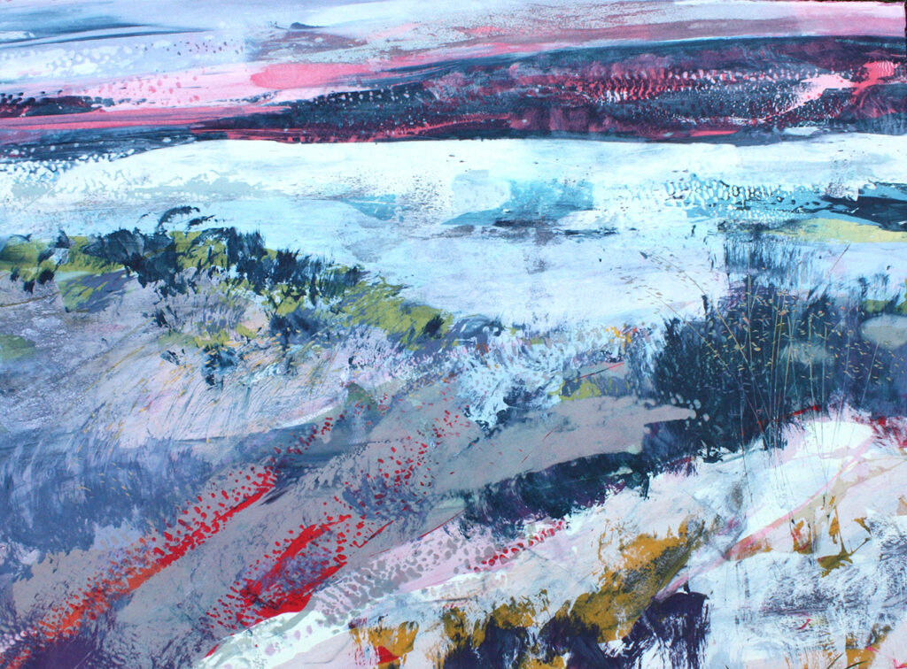 Tapestry Silkscreen Painting Gail Mason