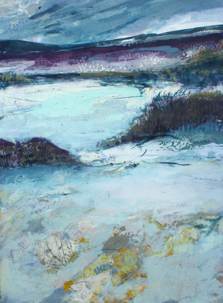 Ebb And Flow Silkscreen Painting SOLD Gail Mason