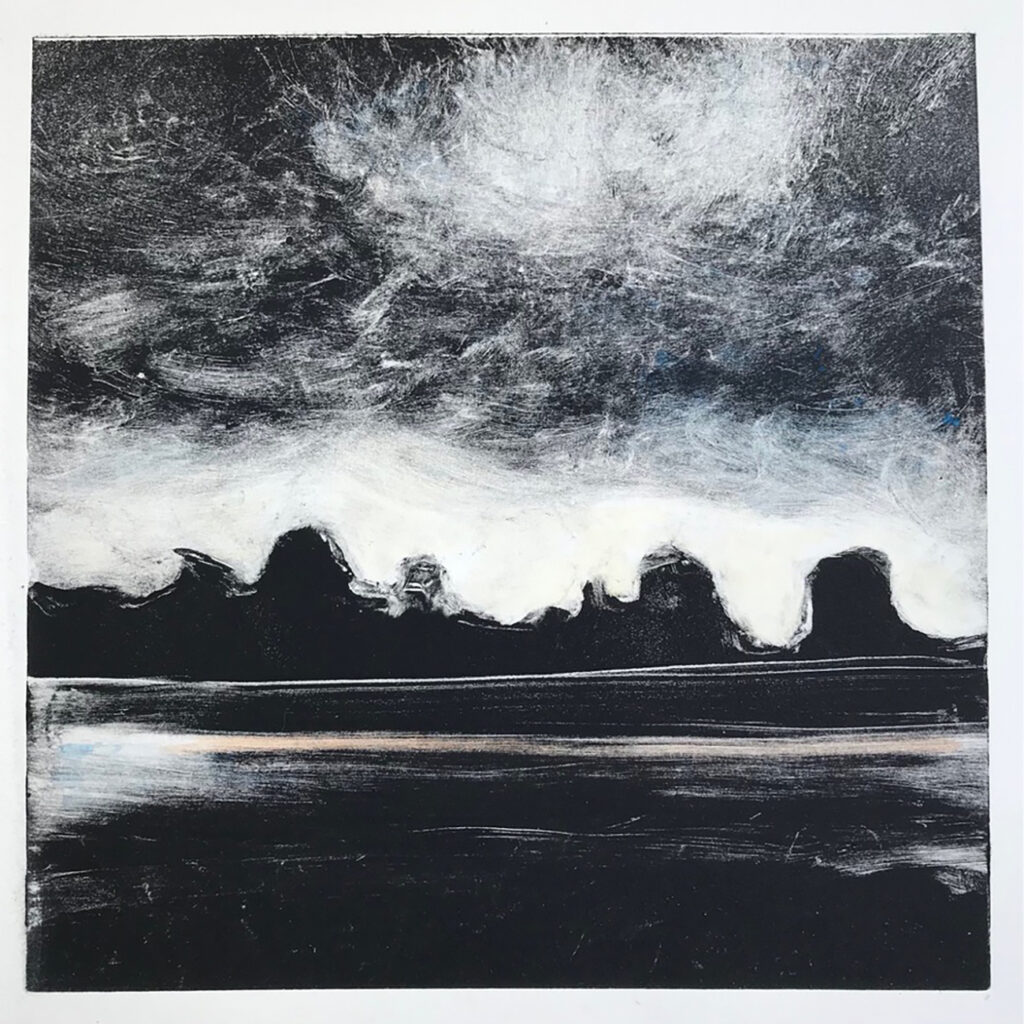 Sentinals Oil Monotype Gail Mason