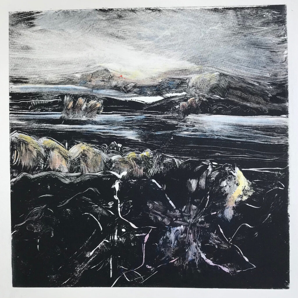 Bloom Oil Monotype Gail Mason