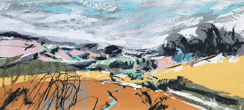 Life Oh Life! Silkscreen Painting 76x35 Available Gail Mason