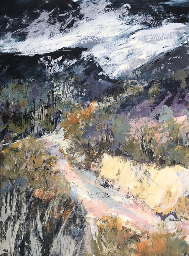 Silkscreen painting 76x56 cm SOLD Gail Mason