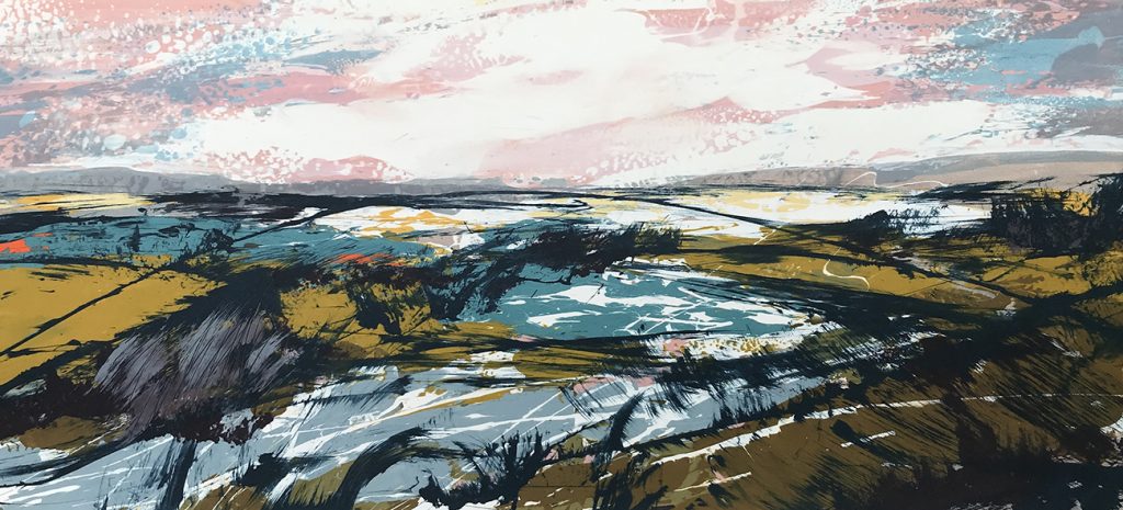 Sweep Silkscreen Painting 76x35 cm SOLD